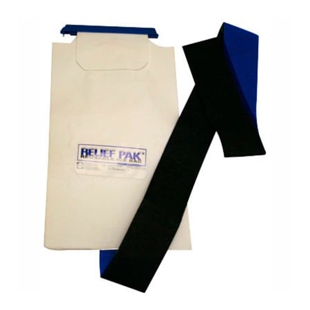Fabrication Enterprises Relief Pak Large Insulated Ice Bag W/ Hook & Loop Band, 7" x 13" 11-1240